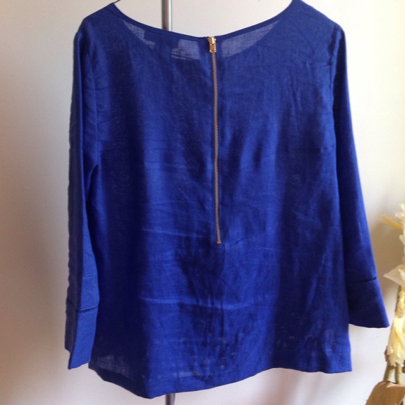 JCrew Linen Blouse - Picture 8 of 9